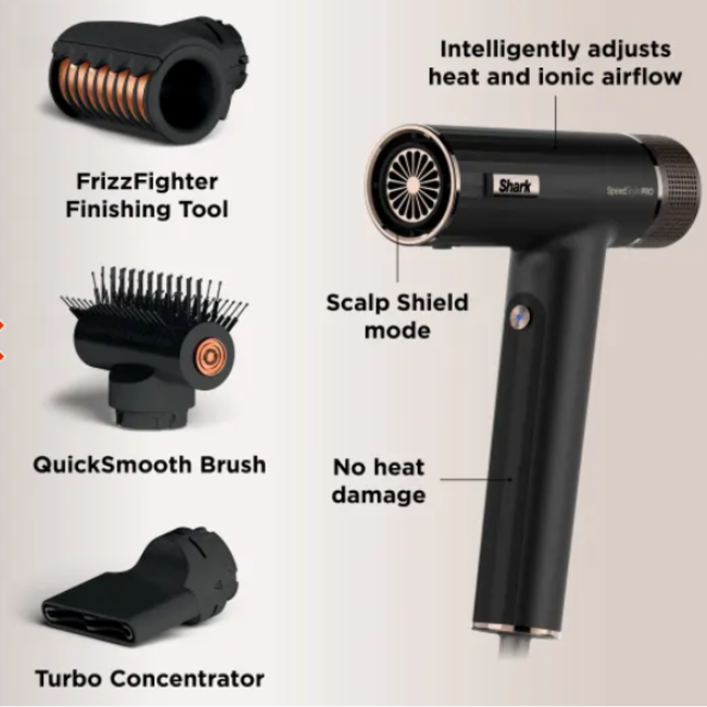 SHARK SPEED STYLE PRO 3 IN 1 HAIRDRYER HD731UK